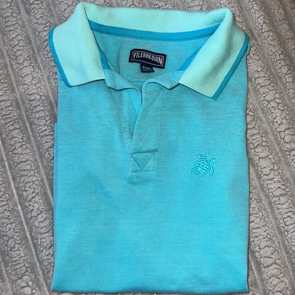 Vilebrequin kids Light Blue Polo Shirt size 7/8 fits size 5-8 years)